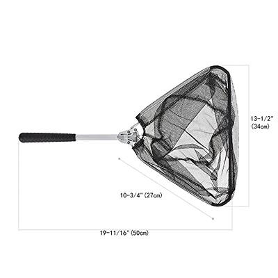 62CM Fly Fishing Landing Net Nylon Rubber Trout Fish Catcher