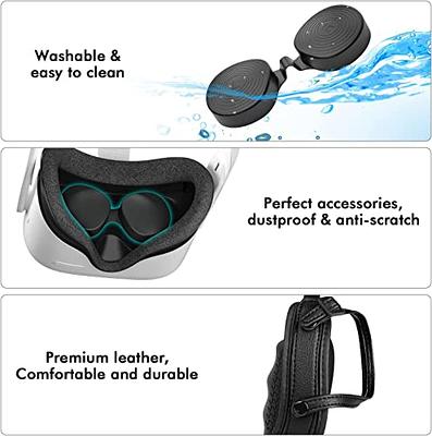 Relohas Deluxe 5 in 1 Silicone Accessories for Meta Quest 3, VR Protective  Case Set for Oculus Quest 3, Controller Grip Cover, VR Shell Cover, Face