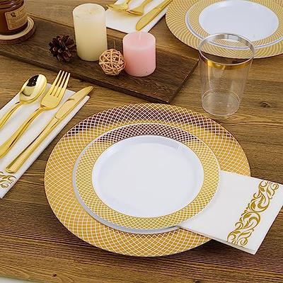 Disposable Plastic Wedding Dinner Plate for 10 Guests