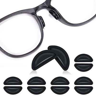 Eyeglass Nose Pads, Anti Slip Nose Pads for Glasses with Super Sticky  Backing, Soft Silicone Adhesive Glasses Nose Pad (20 Clear Pairs)