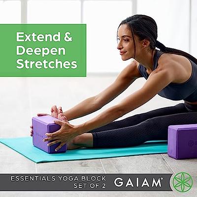Gaiam Essentials Yoga Block (Set Of 2) - Supportive Foam Blocks - Soft  Non-Slip Surface for Yoga, Pilates, Meditation - Easy-Grip Beveled Edges -  Helps with Alignment and Motion - Black - Yahoo Shopping