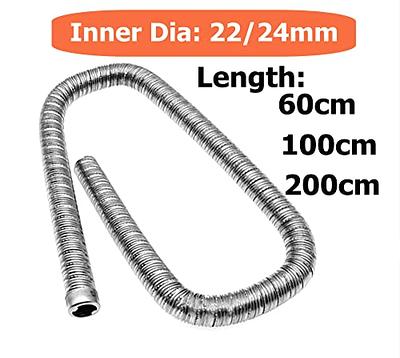 1Pack Dual-layer Heater Exhaust Pipe Air Diesel Parking Heater Exhaust Hose  Line For Webasto Eberspacher With Camps-Inner Diameter 24mm (Inner Diameter: 24mm 17/18inch, Length: 60CM) - Yahoo Shopping
