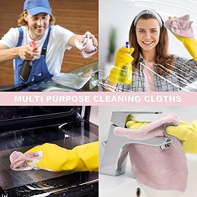 Microfiber Cleaning Cloth Rag 50-Count Roll Reusable Wash Towel Kitchen  Bathroom