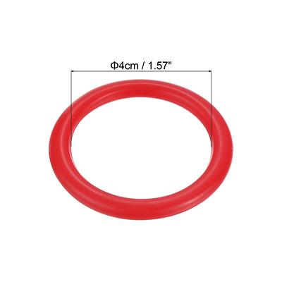 Gamie Plastic Carnival Rings (Pack of 24) | 24-2.5” Rings for Ring Toss | Fun Target Toys | Cool Homemade School and Carnival Party Favors