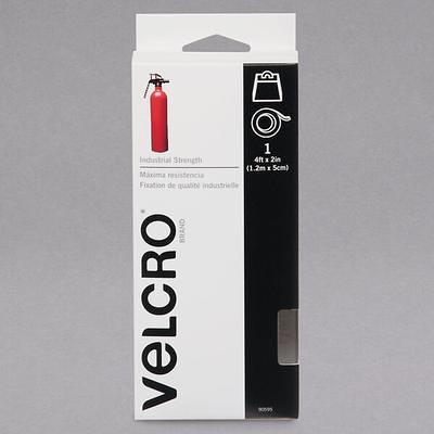 VELCRO Brand White Hook & Loop Strip, 3/4 x 3-1/2 in.