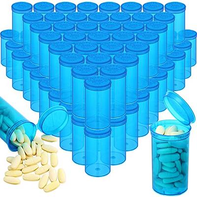 50 Pack Empty Pill Bottles with Caps - 13 Dram Medicine Containers