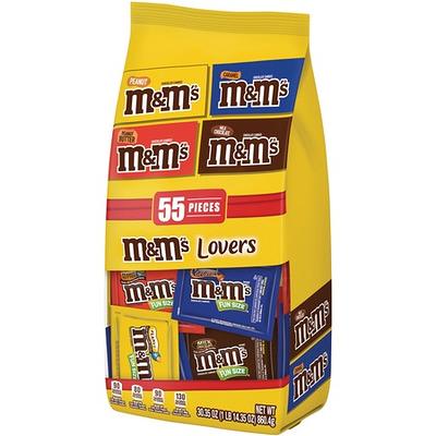 M&M Peanut Snack Size Candy 11.23oz Bag (18ct)