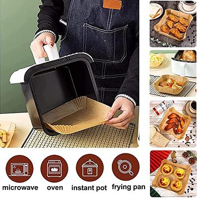 Air Fryer Disposable Paper Liner Air Fryer Natural Parchment Paper  Non-Stick Air Fryer Liners