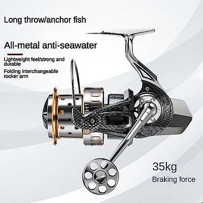 High-Precision Casting Metal Spinning Fishing Reel with Seamless Line  Guides and Corrosion Resistance for Saltwater, Steel Plate Anchor Reel Rod  10000 Type Spinning Wheel Reel Fishing Line Wheel - Yahoo Shopping