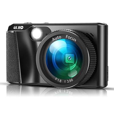 Digital Camera, FHD Kids Cameras for Photography, 4K 44MP Compact Point and  Shoot Camera for Kids, Teens & Beginners with 32GB SD Card,16X Digital