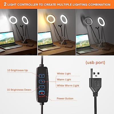 Portable LED Light Lamp Ring for  Live Streaming Studio USB