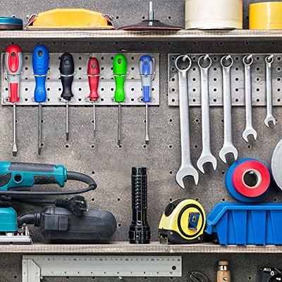 Ripeng Pegboard Screwdriver Holders Peg Board Organizer Accessories Multi  Ring Tool Holders Six Tool Multi Tool Organizer Racks for Pegboard,  Pliers(Silver, 4 Pieces) - Yahoo Shopping