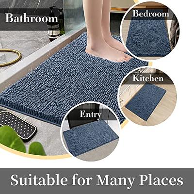 Bathroom Rugs Bath Mat Soft And Comfortable,Puffy And Durable Thick Bath Mat,Machine  Washable Bathroom Mats,Non-Slip Bathroom Rugs For Shower And Under Sink 