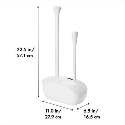 OXO Good Grips Toilet Plunger with Cover, White