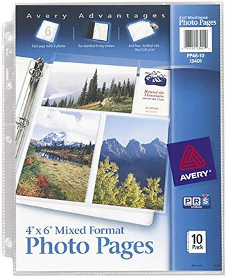 Avery Clear Photo Album Pages for 3 Ring Binder, 10 Sleeves Holds