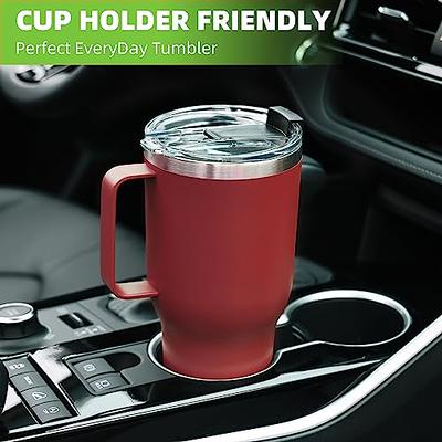 40 OZ Tumbler w/ Handle, Red