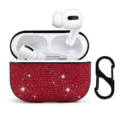 Red Cute Luxury Designer Airpods 1 2 Pro Case With Keychain 