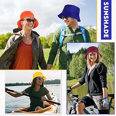  4 Pieces Bucket Hat Sun Hat Packable Travel Hat Beach