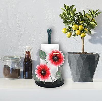 Sunflower Paper Towel Holder Countertop Kitchen Paper Towel Holder Stand  Farmhou