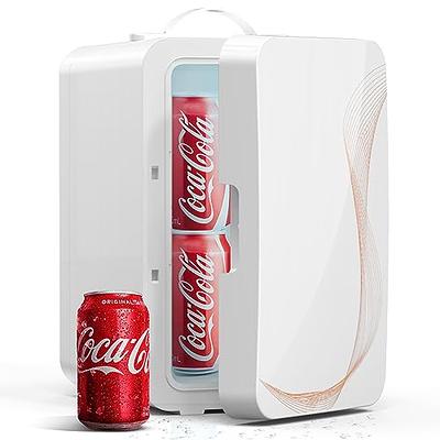 Asixxsix Mini Fridge, 4L Portable Cooler and Warmer Personal Makeup  Refrigerator with DC12V Car Plug for Food Skincare Cosmetic Beverage,  Beauty Fridge for Bedroom, Office, Car, Dorm (White US Plug) - Yahoo