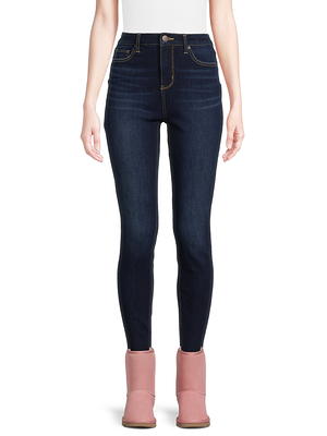 Time and Tru Women's Mid Rise Straight Jeans, 29 Inseam for