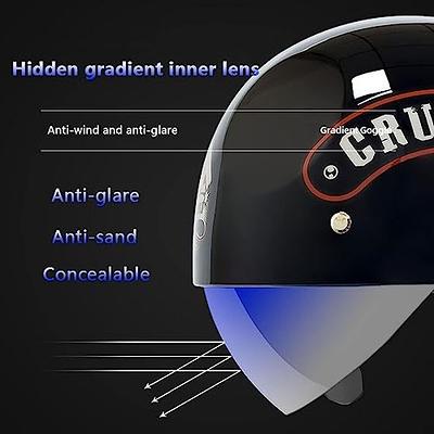Retro Baseball Cap Helmet, Adult Open-Face Motorcycle Half Helmet