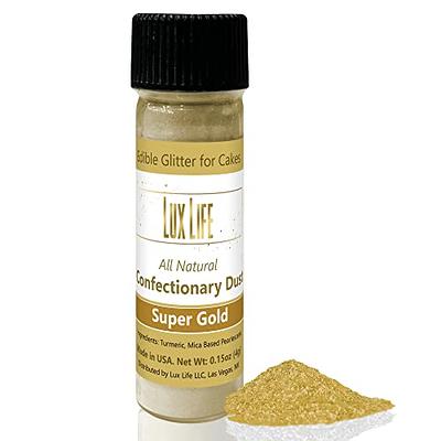 MONGASQUE Gold Luster Dust Edible Glitter for Drinks & Desserts 15g Edible  Gold Dust for Cakes & Edible Drink Glitter No Gluten or Dairy Vegan Gold  Sprinkles for Cake Decorating & Chocolates