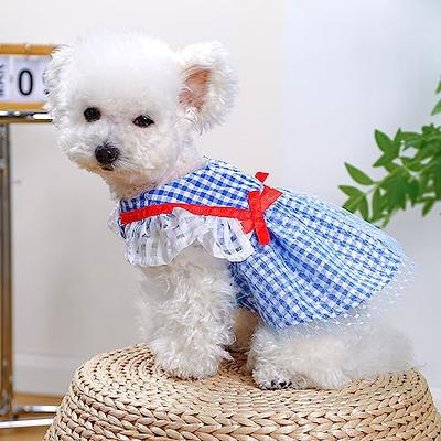 pet summer clothes dog dresses, dog clothes for small dogs girl