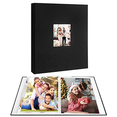  RECUTMS Photo Albums 4x6 Holds 600 Photos Black Pages Large  Capacity Leather Cover Family Baby Photo Album Books Horizontal and  Vertical Photos (Red) : Home & Kitchen