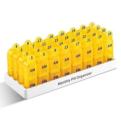 1Pcs Portable Metal 7 Days Rectangle Pill Box Container Medicine