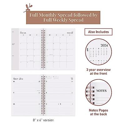 Rileys & Co 2024 Annual Weekly Planner - Geographic Weekly & Monthly  Planner (8.5 x 11 inches, Blue) 