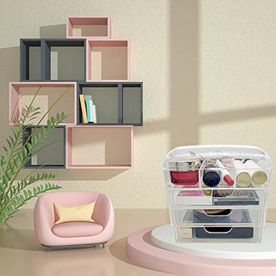 1pack Stackable Makeup Organizer Storage Drawers, Acrylic Bathroom  Organizers, Clear Plastic Storage Bins For Vanity, Undersink, Kitchen  Cabinets, Pantry Organization and Storage