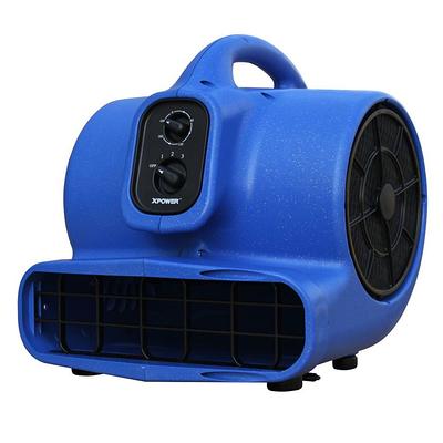 1/8 HP Air Mover Carpet Dryer Floor Blower Fan for Home Use in Blue