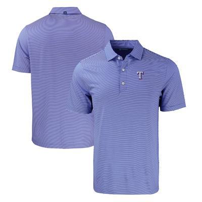 Men's Chicago Cubs Cutter & Buck Royal Prospect Textured Stretch Polo