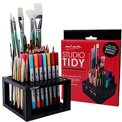 72 Holes Pen Holder Plastic Paint Brush Stand Makeup Brush - Temu