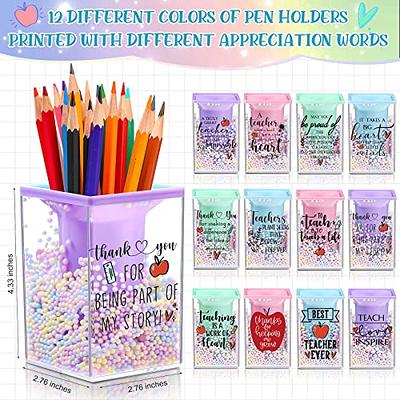 12 PcsTeacher Pens Teacher Appreciation Gifts Funny Pens Set Teacher Themed  Party Favors Office Supplies Teacher Graduation Party School Activity