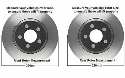 Detroit Axle - Brake Rotors for 2005-2021 Chrysler 300, 2006-2020