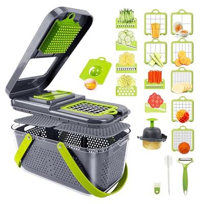 Electric Cheese Grater,250W Automatic Vegetable Chopper with 5  Attachments,Veggie Cutter Julienne Slicer Shredder for  Carrot,Potato,Fruit,Block Cheese