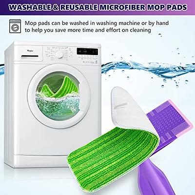 6 Reusable Mop Pads Fit Swiffer WetJet - Washable Microfiber Mop