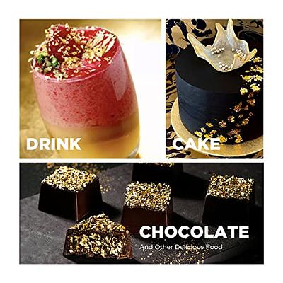 24K Edible Gold Flake for Baking Decoration Gold Foil Decoration for Cake  Macaron DIY Cup Cake Ornament Decorative Gold Leaf