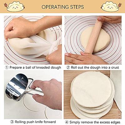 Stainless Steel Dumpling Maker Mould Press Meat Pie Pastry Dough Cutter Tool