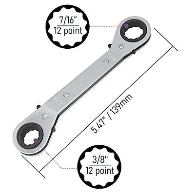 3/4 Double Head Spanner Wrench, 12 Point Combination, Grip Tight Tools