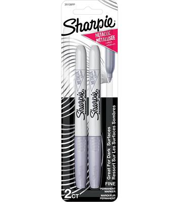 Metallic Permanent Markers, Fine Point, Metallic Silver, 36 Count
