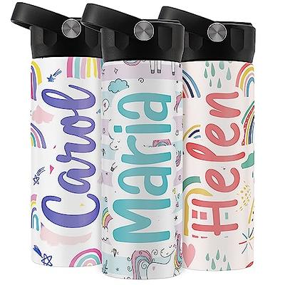 ARTSMADE Personalized Water Bottles for Kids w/Name, Custom