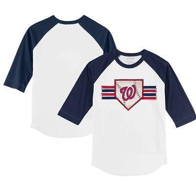 Atlanta Braves New Era Women's Team Stripe T-Shirt - Navy