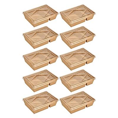 issdem Disposable Take Out Food Containers 30 oz 50 pack Kraft Brown Food  Boxes Microwaveable To-go Paper Boxes for Restaurant, Catering and Party -  Yahoo Shopping