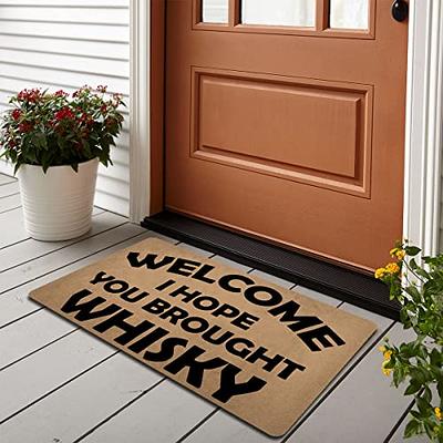 Front Door Mat Entrance Floor Doormat Rubber Back Non-Slip Welcome