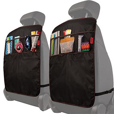 Lusso Gear Car Seat Gap Organizer 2 Pack Black with Red Stitching