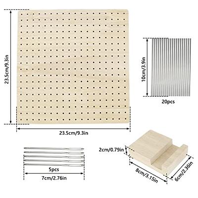 Crochet Blocking Board with Pins Wooden Square Crochet Knitting