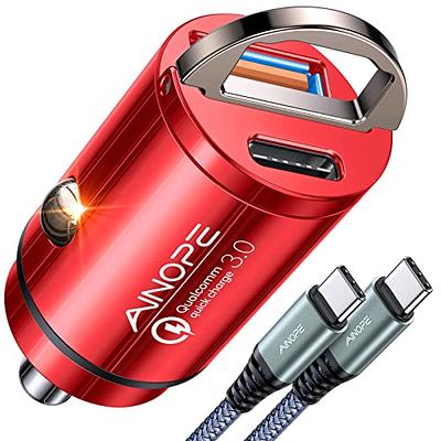 Chargeur Voiture USB C iPhone[Certifié Apple MFi],38W PD&QC3.0